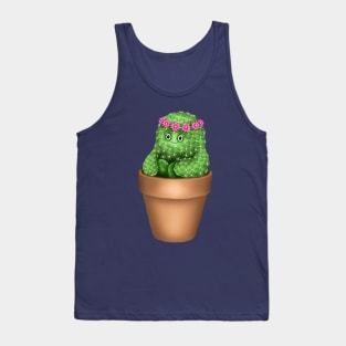 Cute Cactus (Pink Background) Tank Top